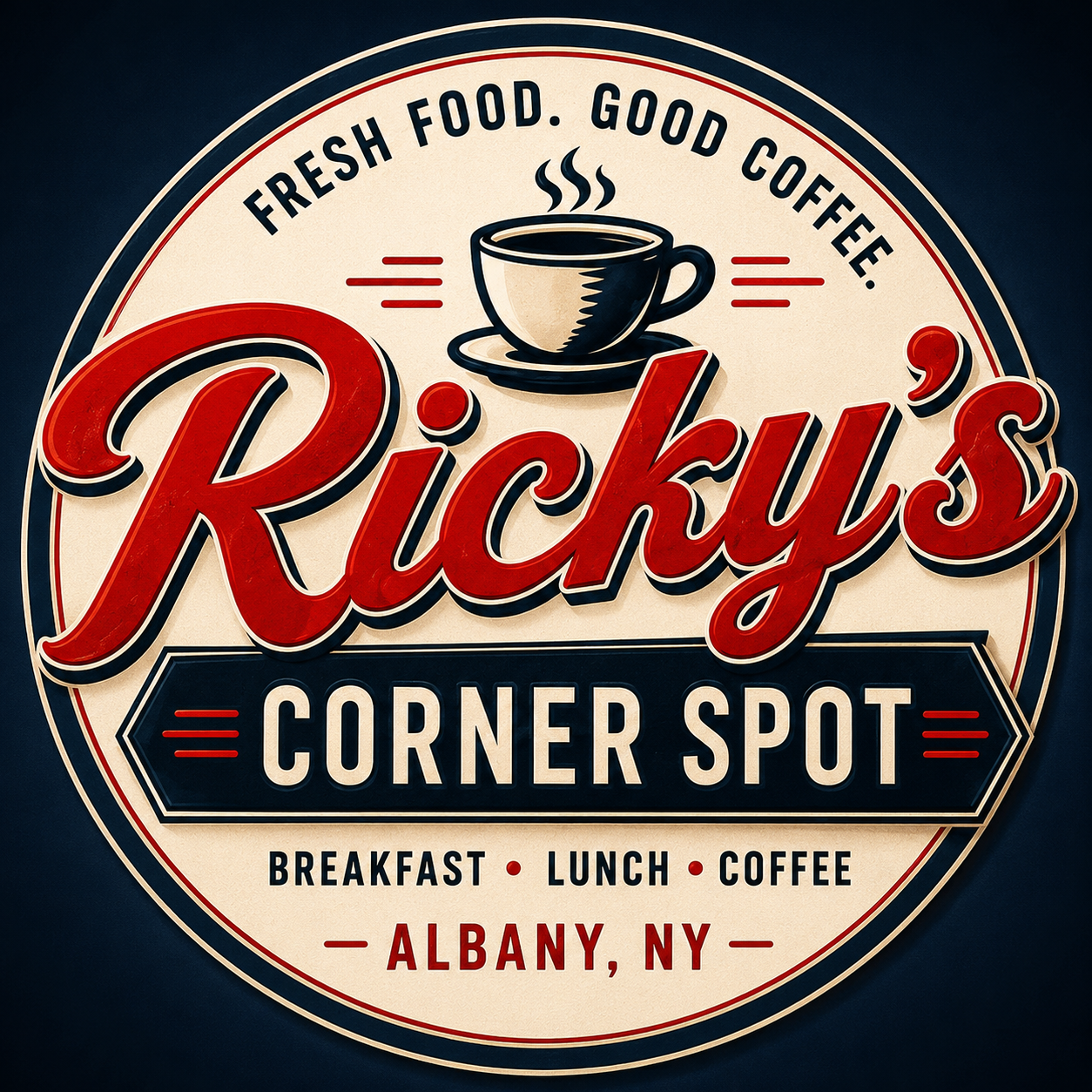2026 rickys corner spot logo